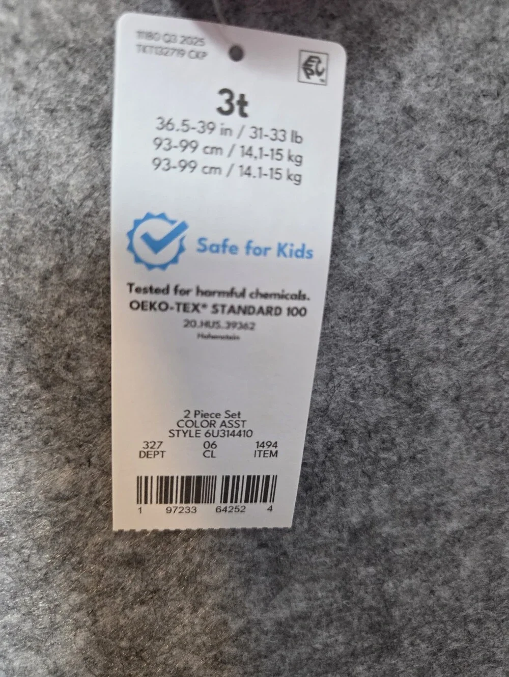 Carter's Pink & Light Pink Heart and Cherry Footed One-Piece 2-Pack 3T Nwt